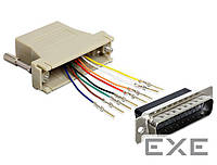 Переходник оборудования COM(DB25)-RJ45 LAN,M/F Assemble Kit (коммутация),серый (62.09.8139-1)