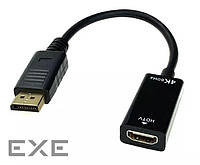 Перехідник моніторний DisplayPort-HDMI M/F (HDMIекран),v1.2 4K@60Hz 0.2m,чорний (62.09.8367-1)