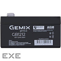 GB1212 Gemix АКБ 12V 12Ah Security Series AGM black (GB1212F2)