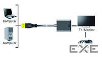 Перехідник USB 3.0 AM --> HDMI AF кабель 20см (S0697)