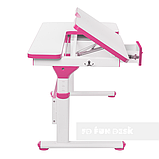 Регульована парта FunDesk Creare Pink з шухлядою, фото 6