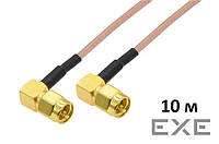 Антенний кабель 4Hawks RP-SMA to RP-SMA cable, R/A, black, H155, 10м, 1 шт (C1-B-10)