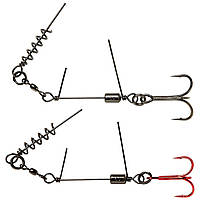 Оснастка Savage Gear SS Corkscrew Stinger 3G 1X #2/0 35kg Red + BN (2 шт/уп)