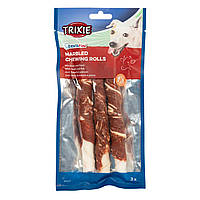 Палочки для чистки зубов Trixie Denta Fun для собак, с мраморной говядиной, 140 г/3 шт (156901)