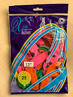 Шарики воздушные Balloons 12' (30 см) "Футбол" 25 шт/уп 1225-102 KNZ