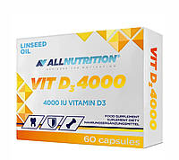 Витамин Д3 Vitamin D3 4000 МЕ Allnutrition 60 капсул