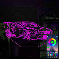 Акриловий світильник-нічник керування з телефона BMW M3 GT2 суперкар tty-n002234
