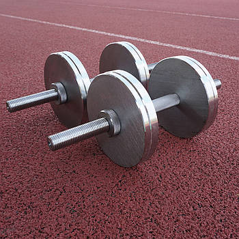 Гантелі набірні, металеві без покриття 2 по 12 кг