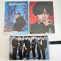 Набір "BTS" (вер.3): щоденник, пенал, скетчбук (k-pop)