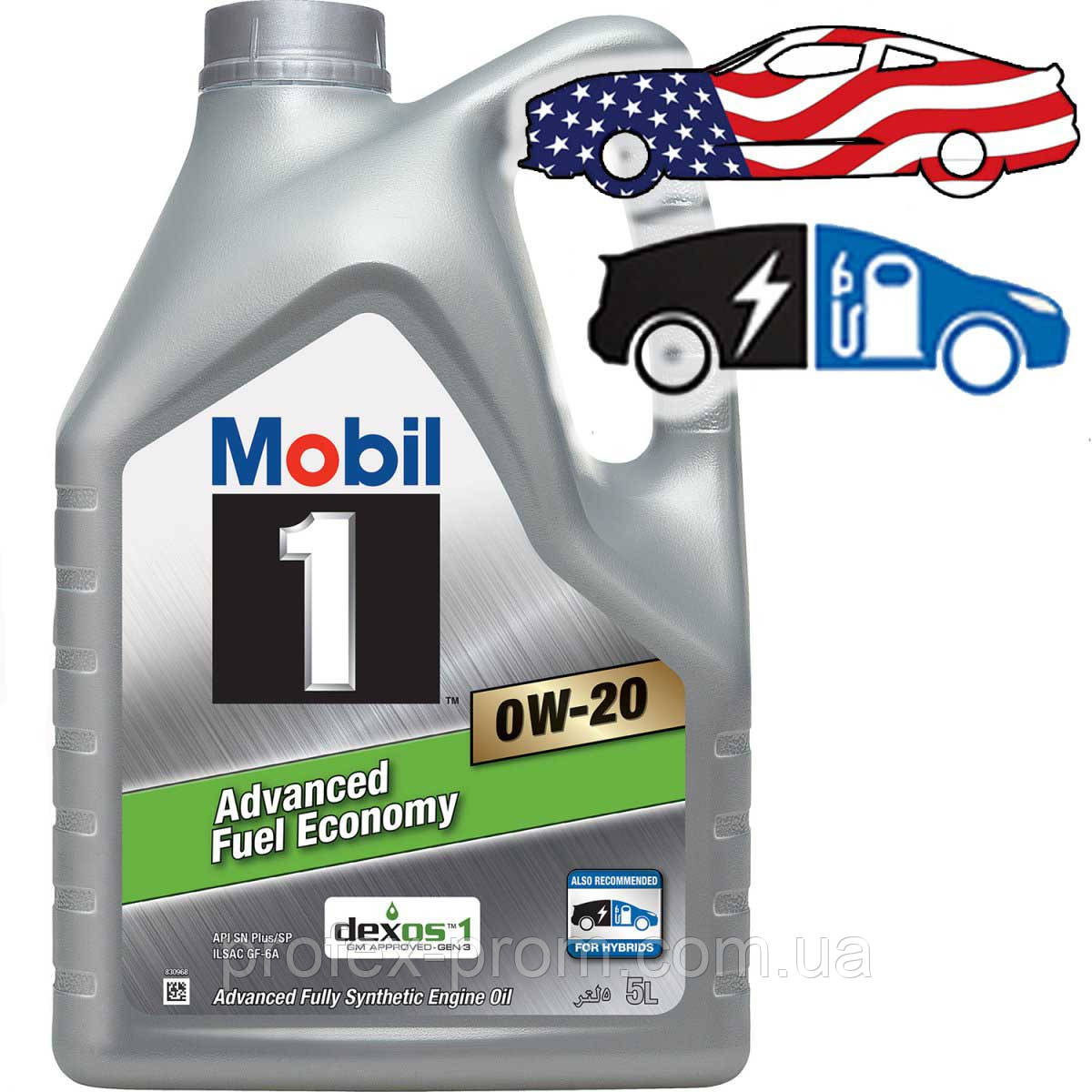 Олива моторна Mobil 1 0W-20, 5л (шт.)