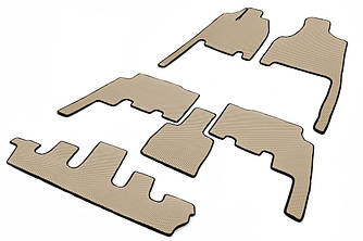Килимки (3 ряди, EVA, бежеві) для Chrysler Voyager 2001-2007 рр від VLF комп.