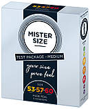 Набір презервативів Mister Size - pure feel - 53–57–60 (3 condoms), 3 розміри, товщина 0,05 мм, фото 2