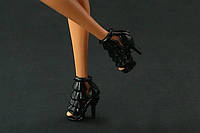 Босоножки для Барби с рюшками на каблуке , обувь для куклы Барби