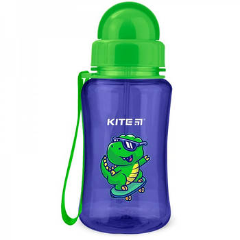 Пляшка для води дитяча Kite Dino K23-399-2 350 мл синя