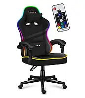 Кресло компьютерное геймерское HUZARO Force 4.4 RGB ткань + подсветка + пульт ДУ для геймеров R_2035