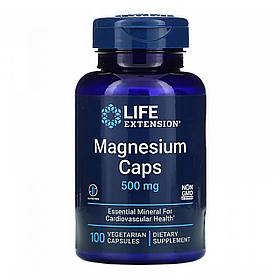 Магній, Magnesium, Life Extension, 500 мг, 100 капсул