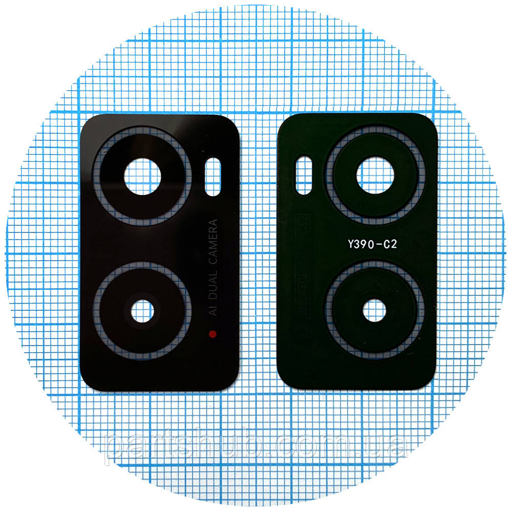 Скло камери Oppo A76 (чорне), фото 1