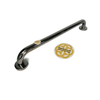 Поручень прямий для ванної кімнати 50 см, нержавіюча сталь, діаметр 32 мм, Sanpreis