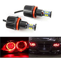 Ангельські очі LED Маркер для BMW H8 120W BMW E60 E70 E71 E87 E90 E92 F01 (2*120W Cree) Червоний