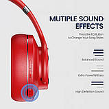 Бездротові накладні навушники DOQAUS, Bluetooth-навушники з часом відтворення 52 години, фото 6
