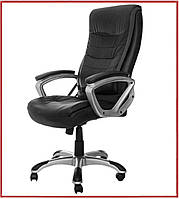 Кресло офисное Just Sit MADERA - качественное черное поворотное до 120 кг Польша