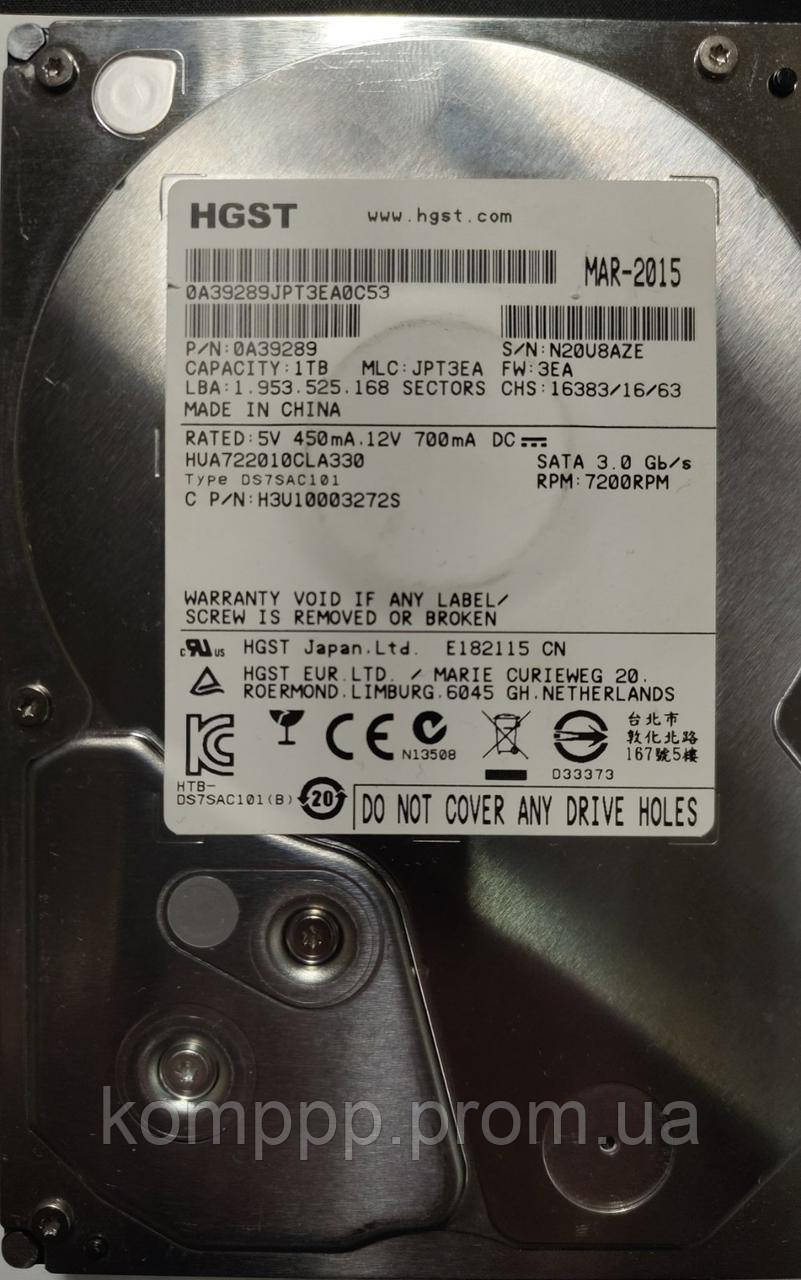 Жорсткий диск Hitachi HGST Ultrastar 1TB 1000Gb 7200rpm 32MB A7K2000 HUA722010CLA330 0A39289 3.5 SATA II