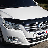 Дефлектор капота (мухобойка) Volkswagen Tiguan 2007-2016 (Cappafe)