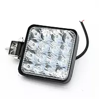 Светодиодная квадратная фара 12-30V 48W 6000K IP68 LED квадратные фары на авто, трактор