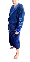 Халат чоловічий махровий домашній, лазневий із вишитим написом SPORT 46-48-50-52-54-56-58, доставка по Україні