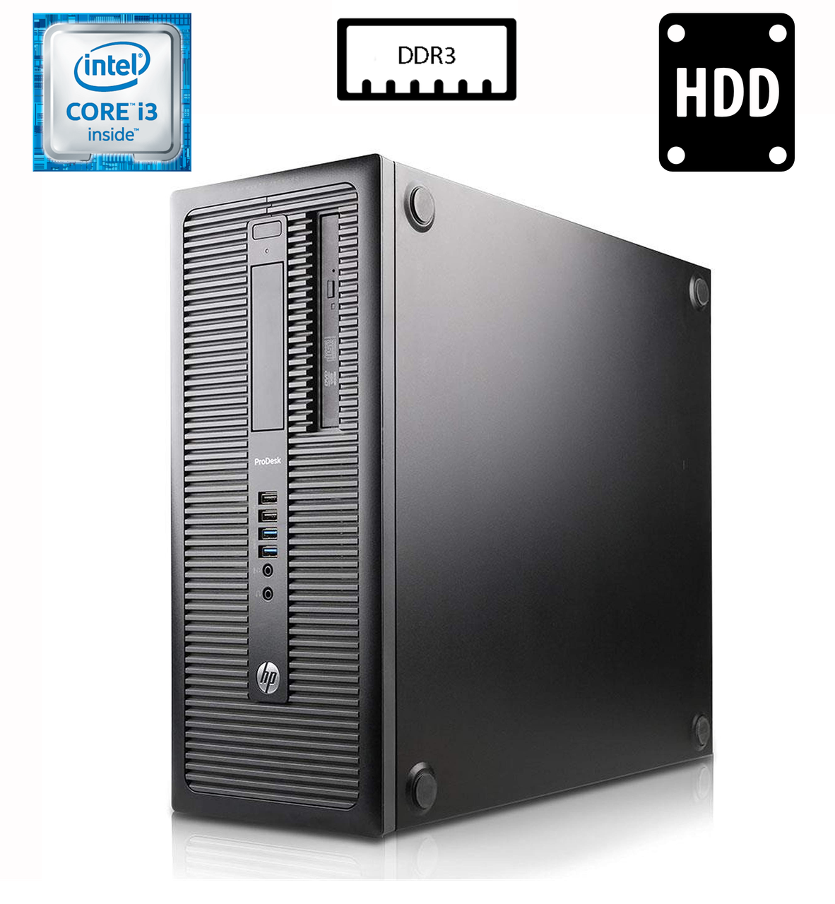 Комп'ютер HP ProDesk 600G1 TWR/Core i3-4330 3.50GHz/8GB DDR3/HDD 500GB/Intel HD Graphics 4600 Б/В