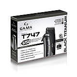 Набір для стрижки машинка і тример Ga.Ma Black Titanium T747 (Т742+T827) GM4512, фото 4