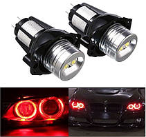 Ангельські очі LED Маркер для BMW 20W BMW E90 E91 E92 (2*10W Cree) червоний