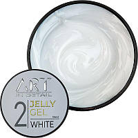 ART Jelly Gel №2 White - гель-желе для наращивания и моделирования, белый, 15 мл