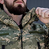 Військова тактична куртка Soft Shell Grifon піксель, фото 2