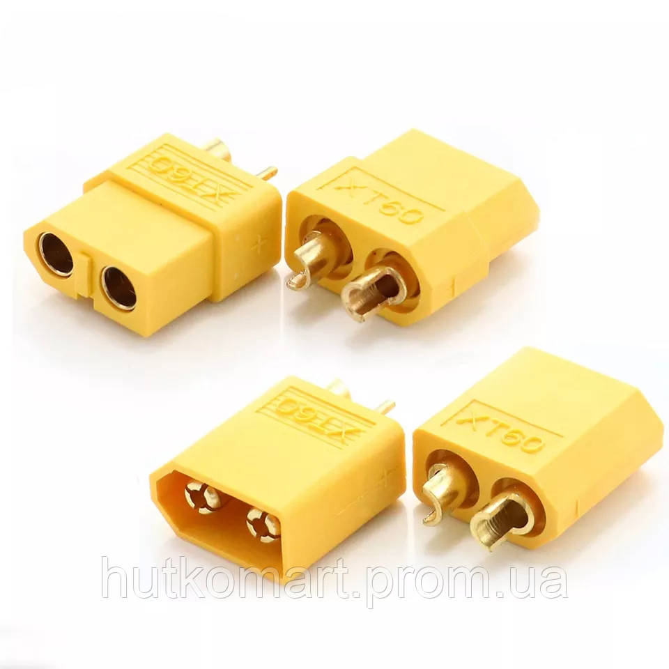 Силовой разъем питания XT-60 коннектор (пара, мама+папа) (ID#1933443206 ...