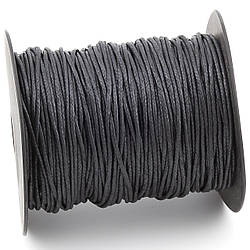 Шнур вощений 1,5 мм +-90 м Чорний