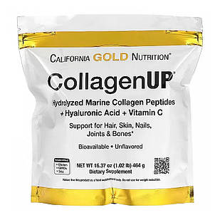 Колаген пептиди з гіалуроновою кислотою та вітаміном C (CollagenUP Peptides) 5000 мг 464 г