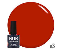 Гель-лак NUB Glass Gel 03 / витражный / красный / 11.8мл