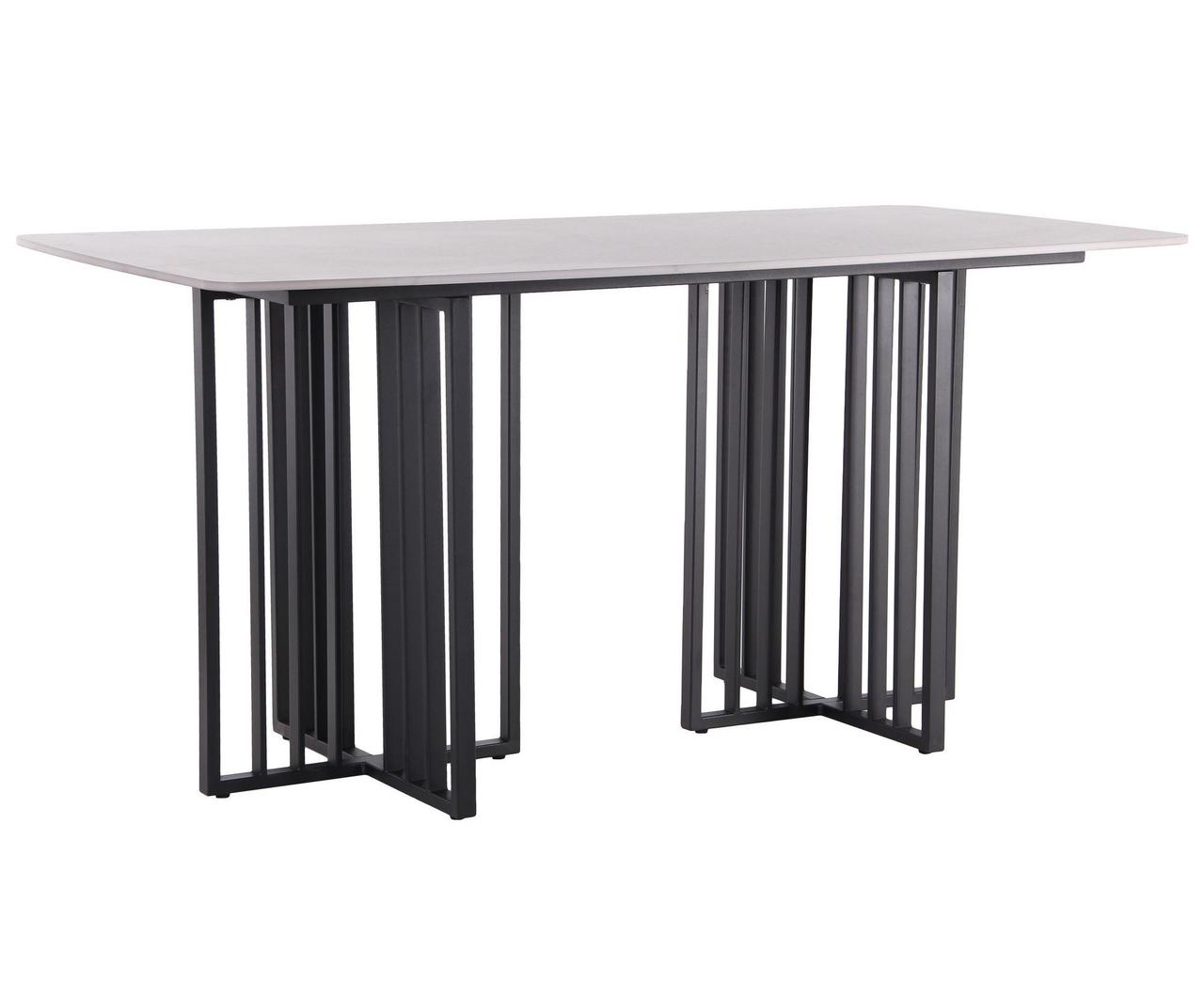 Стіл обідній дизайнерський сучасний Fellon black/ceramics Coastal gray для кухні, їдальні, вітальні AMF, фото 1