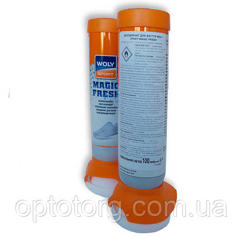 Дезодорант освіжаючий для взуття Woly Sport Magic Fresh 100мл Нідерланди, фото 3