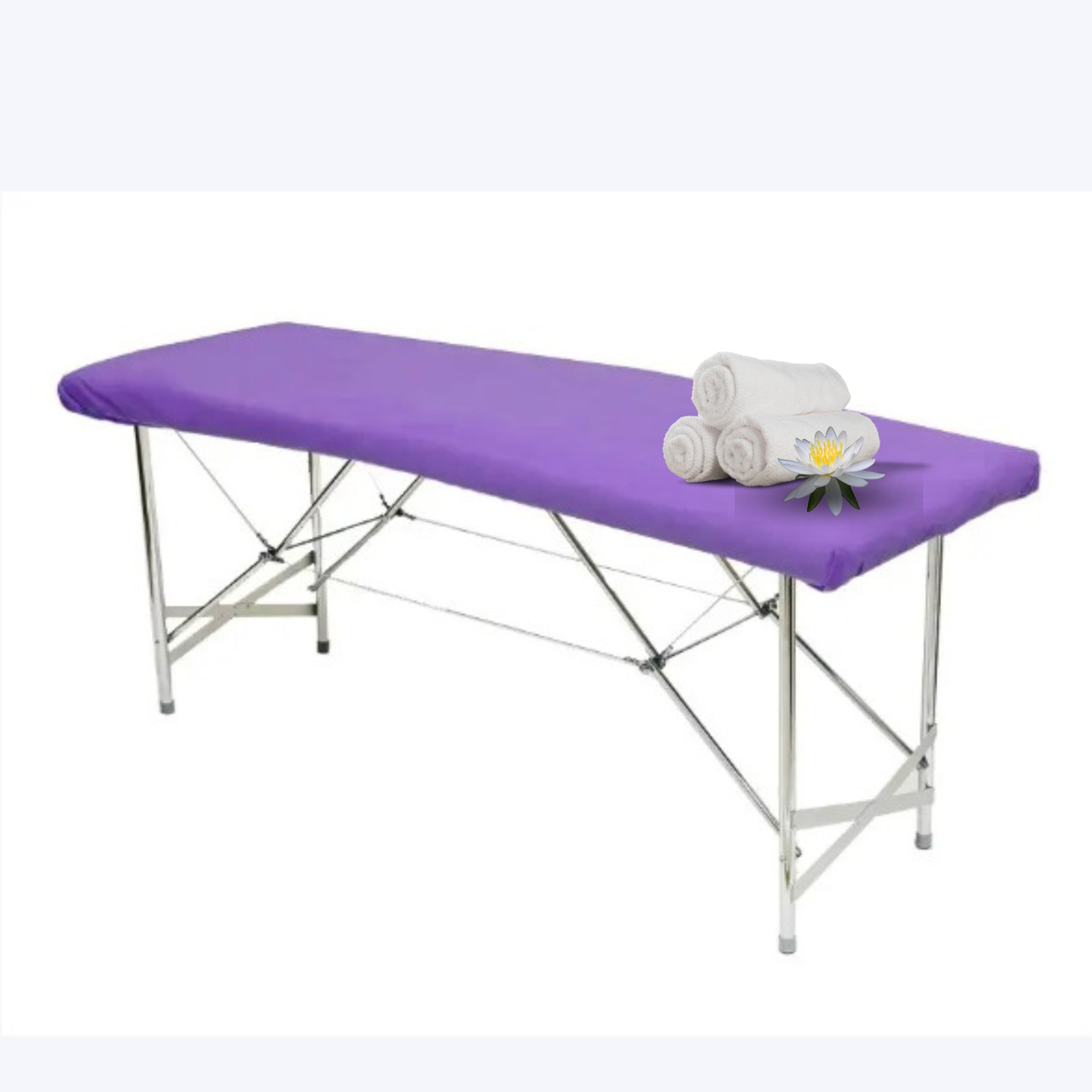 Чохол на кушетку (масажний стіл) - фіолетовий,  розмір 0,8х2,1м