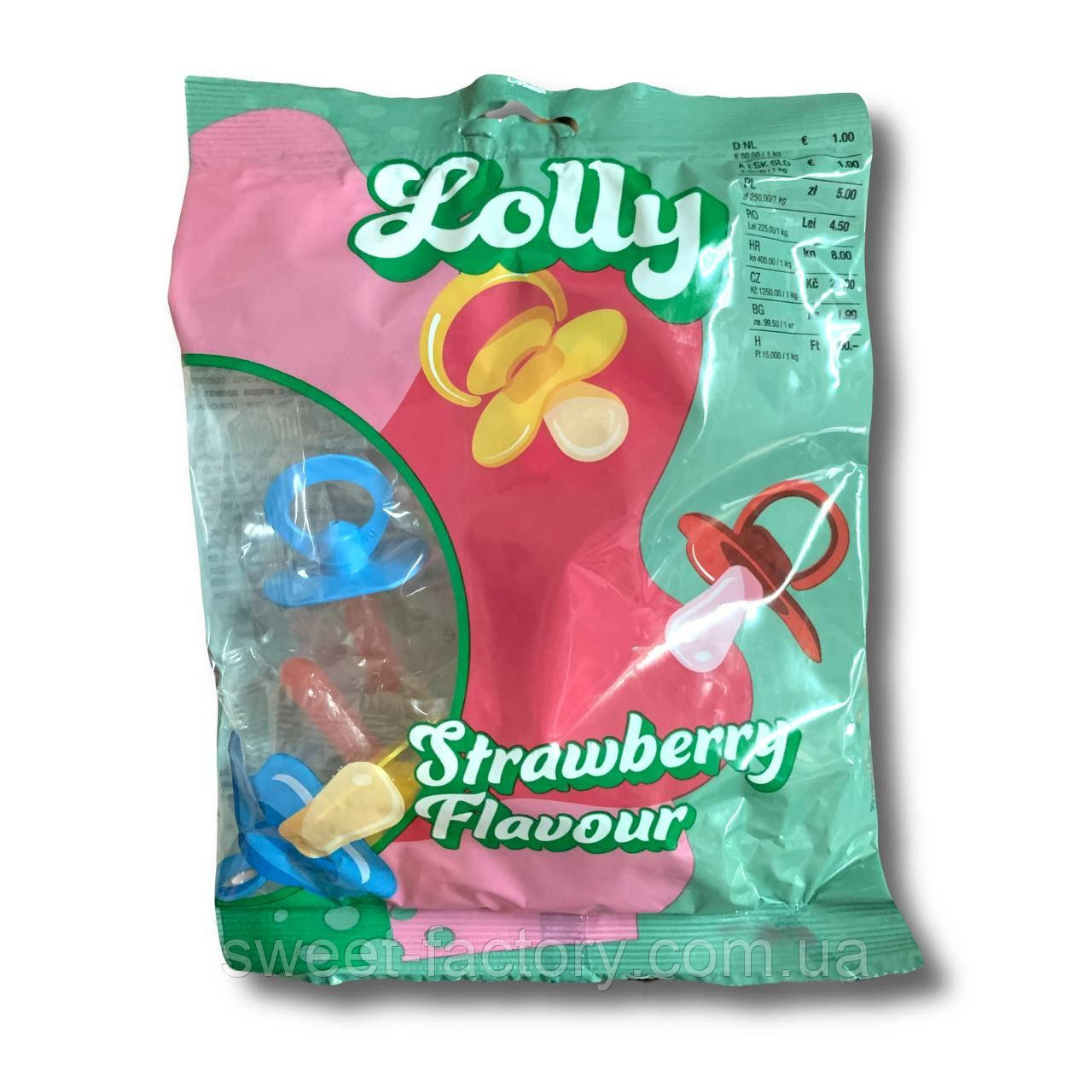 Карамельні соски Lolly Strawberry 20g