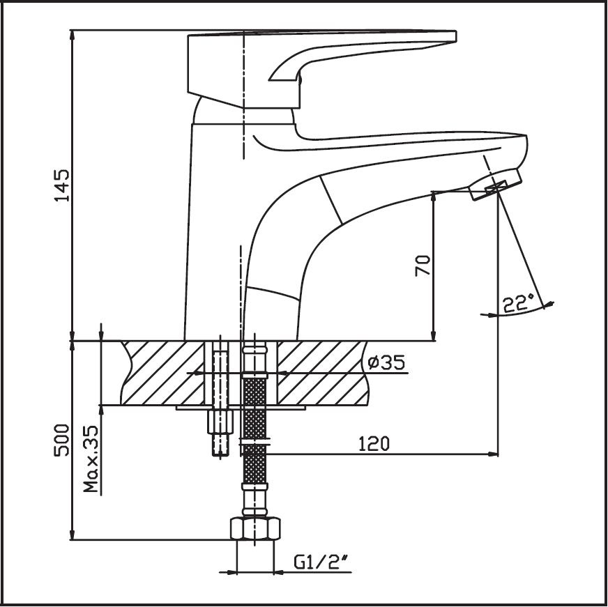 Смеситель для умывальника с гигиеническим душем Haiba Opus Chr-001 (SH) - фото 3 - id-p1885923959