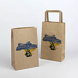 Подарунки на День захисника упаковка 150*90*240 Крафт Пакет під подарунок з Українською символікою, фото 5