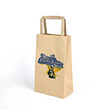 Подарунки на День захисника упаковка 150*90*240 Крафт Пакет під подарунок з Українською символікою, фото 6