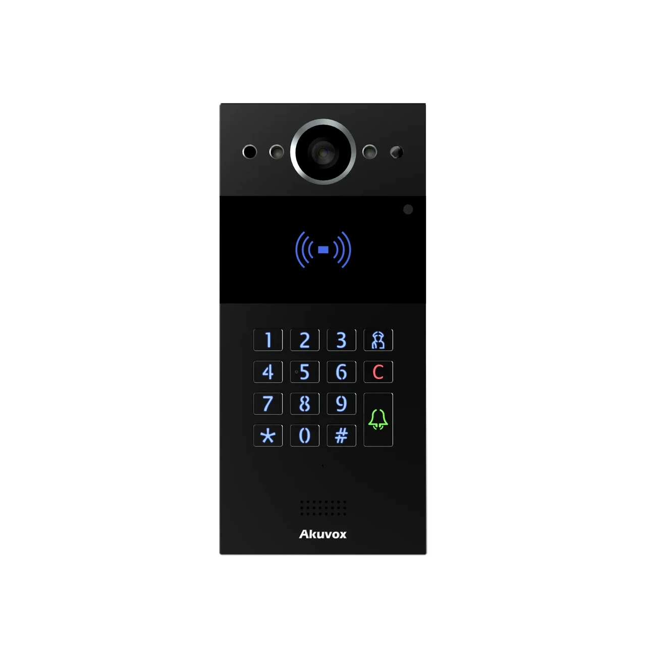 Багатоквартирна інтерком-панель виклику Akuvox - R20K Black
