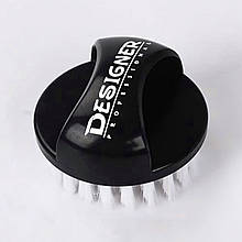 М'яка щітка-смітка Дизайнер (4.5 см х 6 см) для змітання манікюрного пилу Чорний