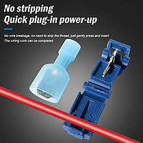 З'єднувальний роз'єм T-splitter, Т-подібний розгалужений термінал 6 шт. набір, фото 5