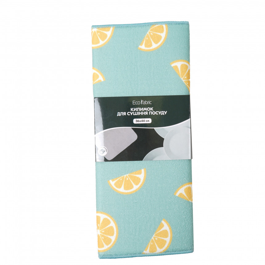 Килимок для сушіння посуду Eco Fabric 36*44 см лимон (EF-3644-LM)
