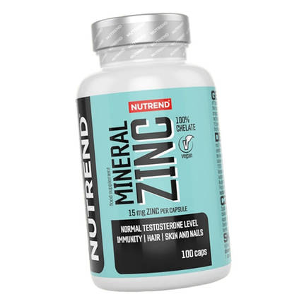 Цинк хелатний Nutrend Mineral Zinc 100 капс, фото 3